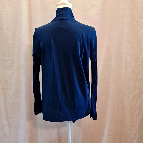Dark blue cardian, Sz XL, GUC, goes with skirt/dress/jeans/slacks long-sleeve - Picture 3 of 4